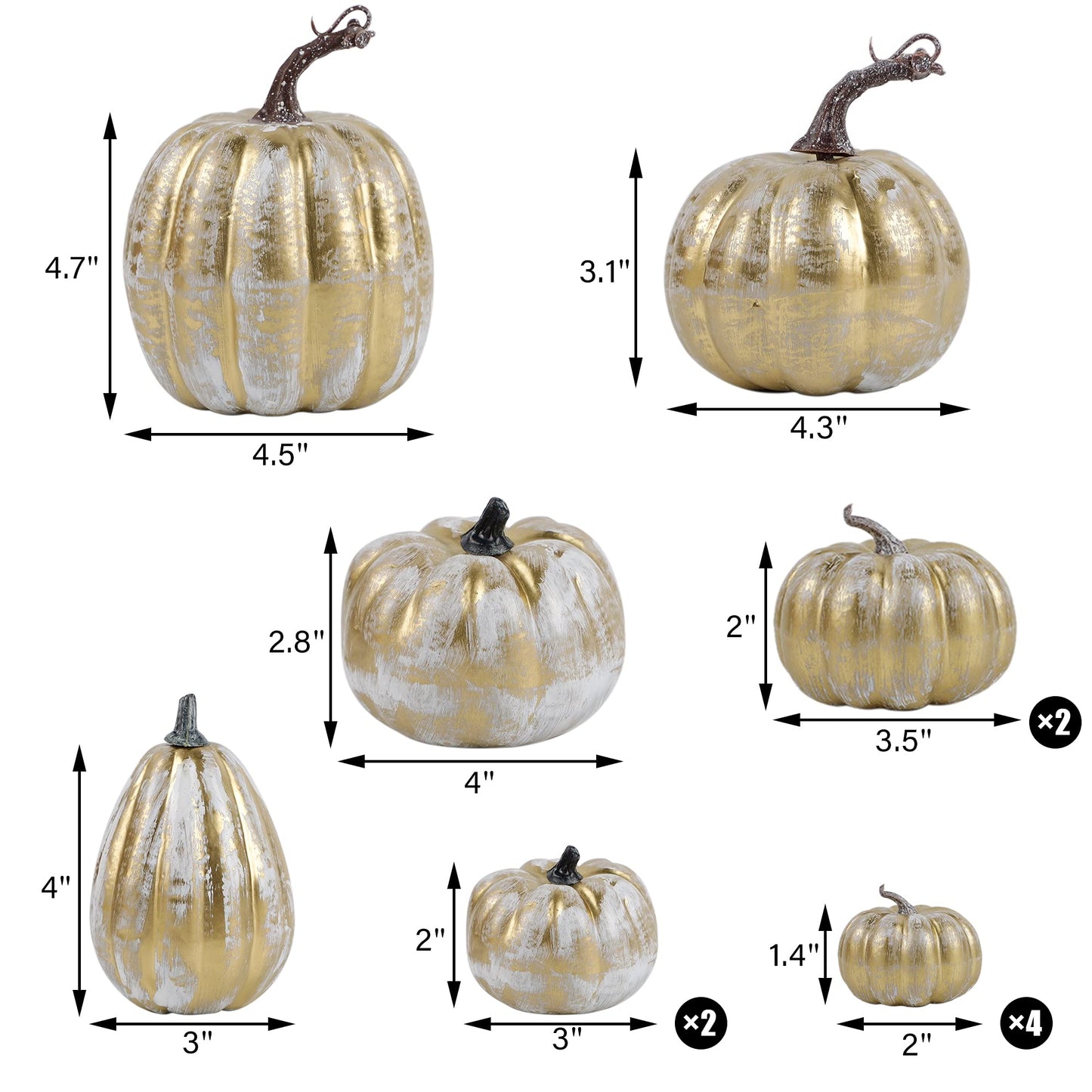 winemana 50pcs Fall Pumpkins Decor Set, Mini Artificial Gourd Fall Leaves Acorns Decorations for Home, Fall Centerpieces for Tables, Thanksgiving Vase Filler, Harvest Farmhouse Table Tiered Tray Set