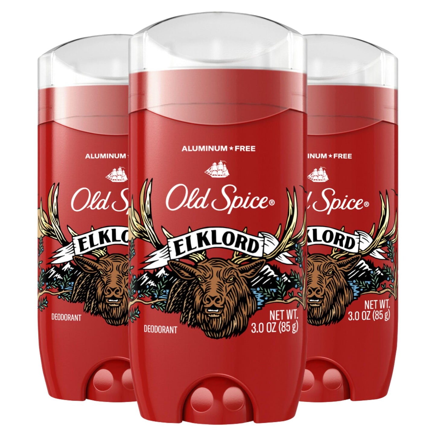 Old Spice Aluminum Free Deodorant for Men, 24/7 Odor Protection, 24/7 Lasting Freshness, Red Collection, Swagger with Cedarwood Scent, 3.8 oz (Pack of 3)