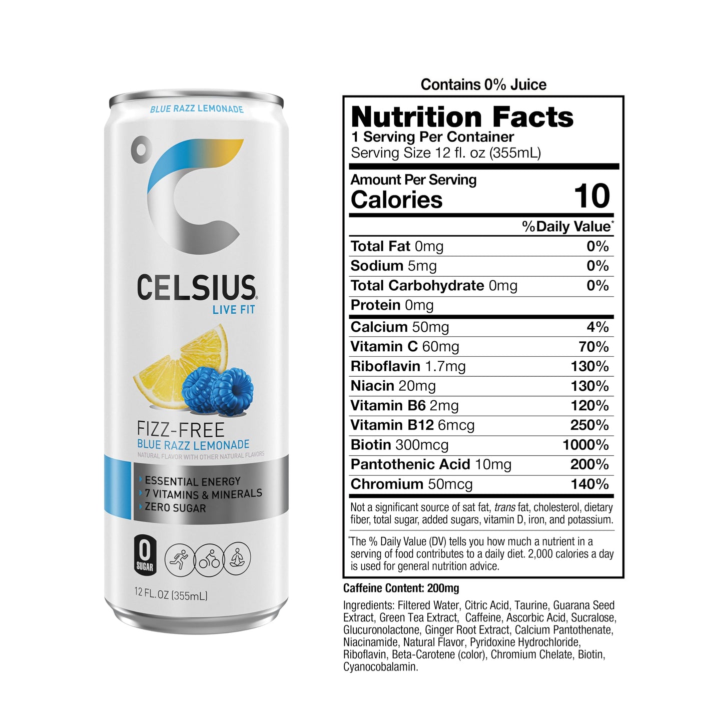 CELSIUS Assorted Flavors Official Variety Pack, Functional Essential Energy Drinks, 12 Fl Oz (Pack of 12)