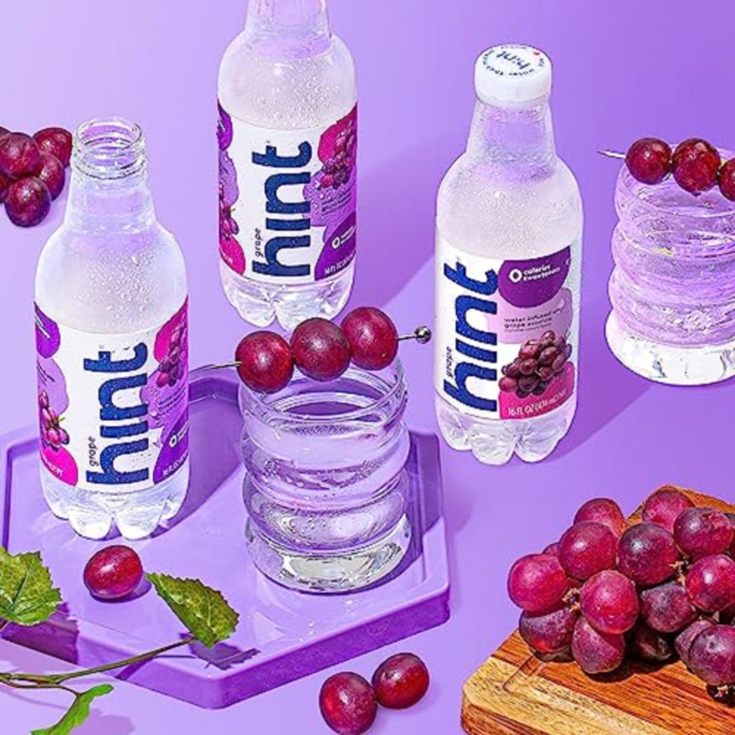 Hint Water Red Variety Pack, 3 Bottles Each of: Peach, Raspberry, Watermelon, and Strawberry Lemon, Zero Calories, Zero Sugar and Zero Sweeteners, 16 Fl Oz (Pack of 12)