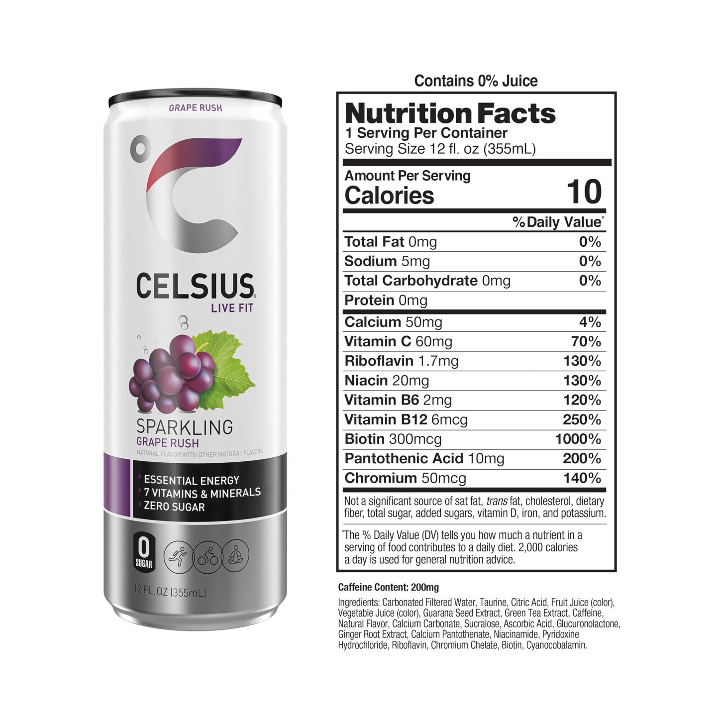 CELSIUS Assorted Flavors Official Variety Pack, Functional Essential Energy Drinks, 12 Fl Oz (Pack of 12)