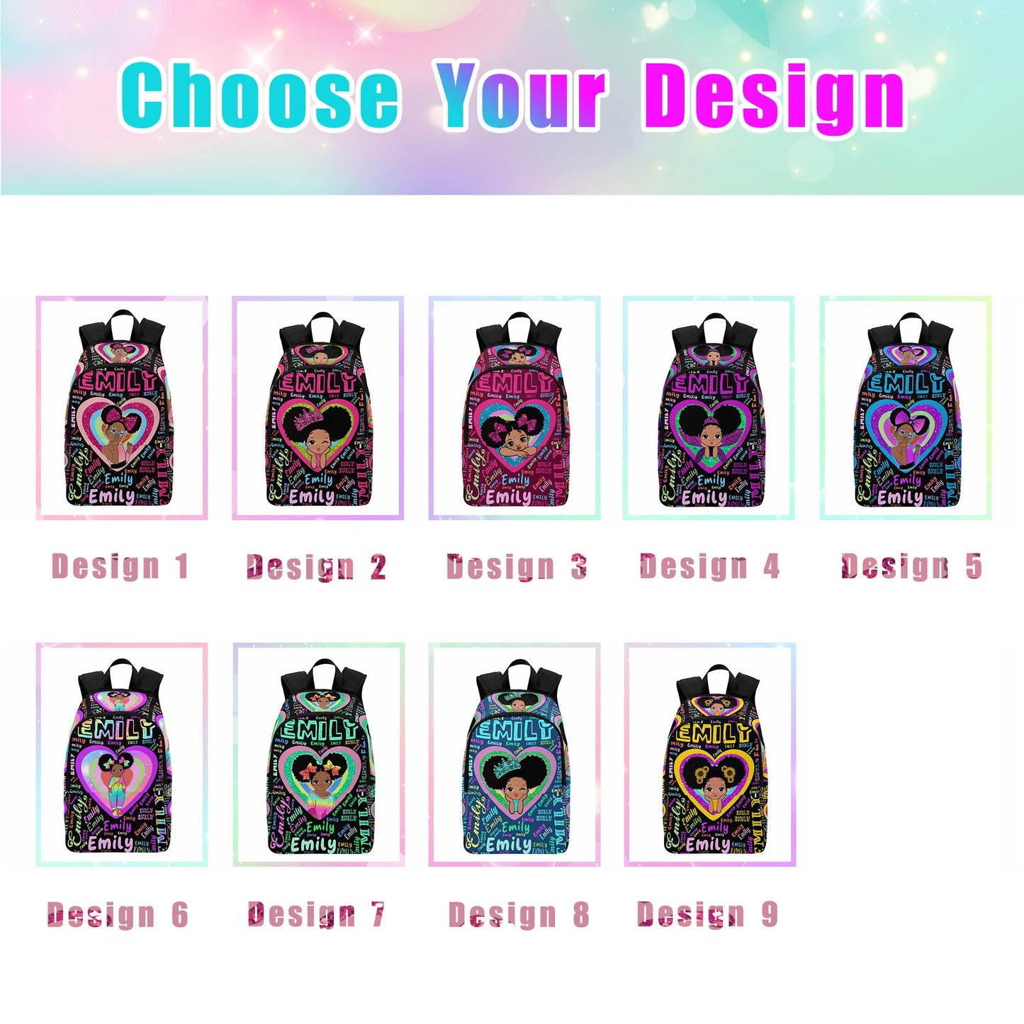 M YESCUSTOM Custom School Butterfly Backpack for Girls, Personalized Name Girls Bookbag Elementary Middle School Bags Travel Laptop Back Pack Casual Daypacks