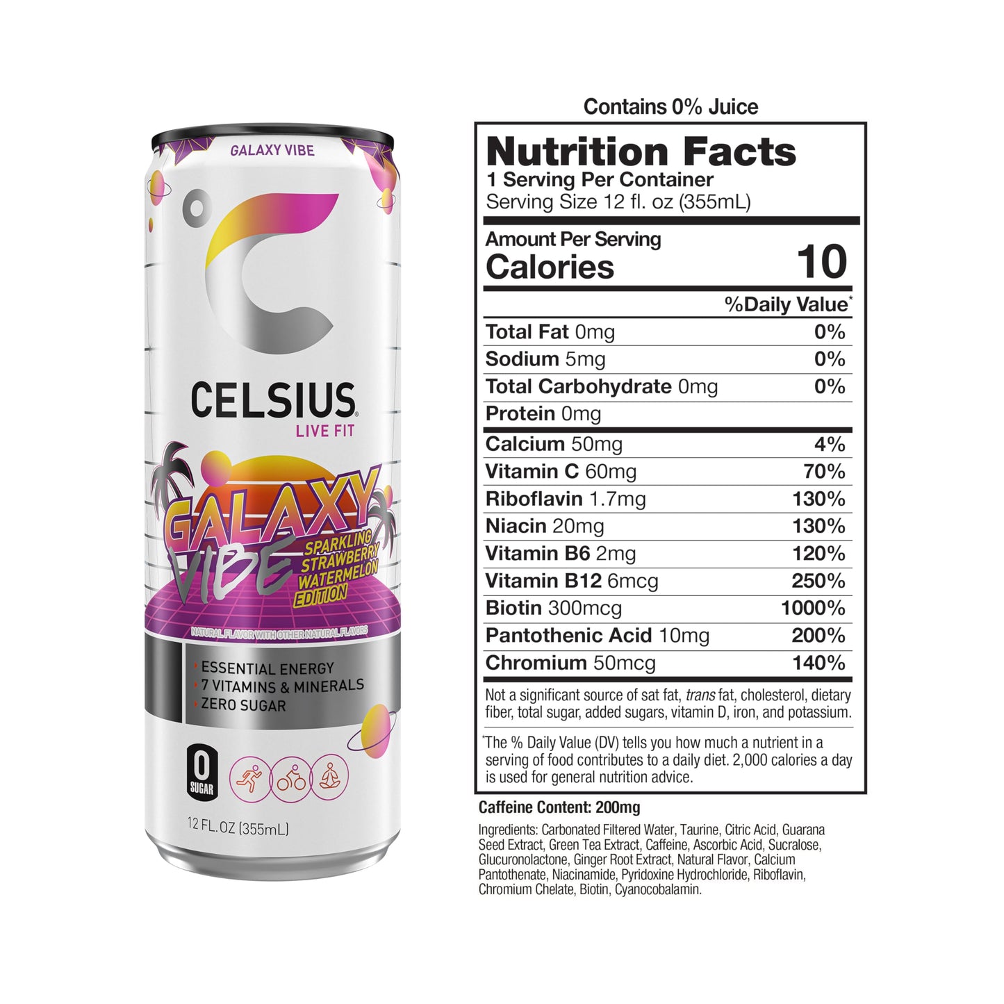 CELSIUS Assorted Flavors Official Variety Pack, Functional Essential Energy Drinks, 12 Fl Oz (Pack of 12)