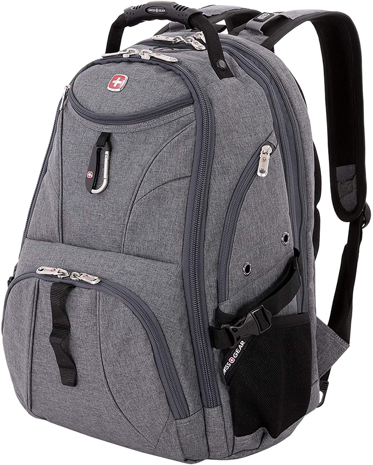 SwissGear 1900 Scansmart TSA 17-Inch Laptop Backpack, Gray/Black