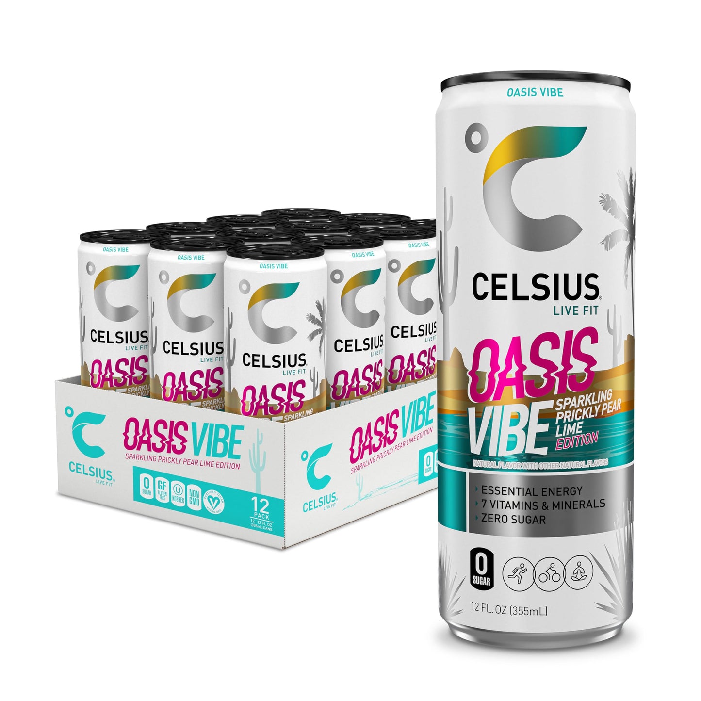 CELSIUS Assorted Flavors Official Variety Pack, Functional Essential Energy Drinks, 12 Fl Oz (Pack of 12)