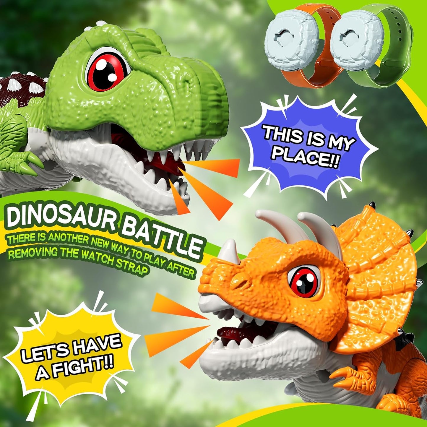 Dinosaur Walkie Talkies Toys for Kids, 2 Way Radio Long Range Walkie Talkie for Toddlers,Outside,Outdoor Camping Games, Hiking,Birthday Gifts for 3 4 5 6 7 8 9 10 Year Old Boys Girls