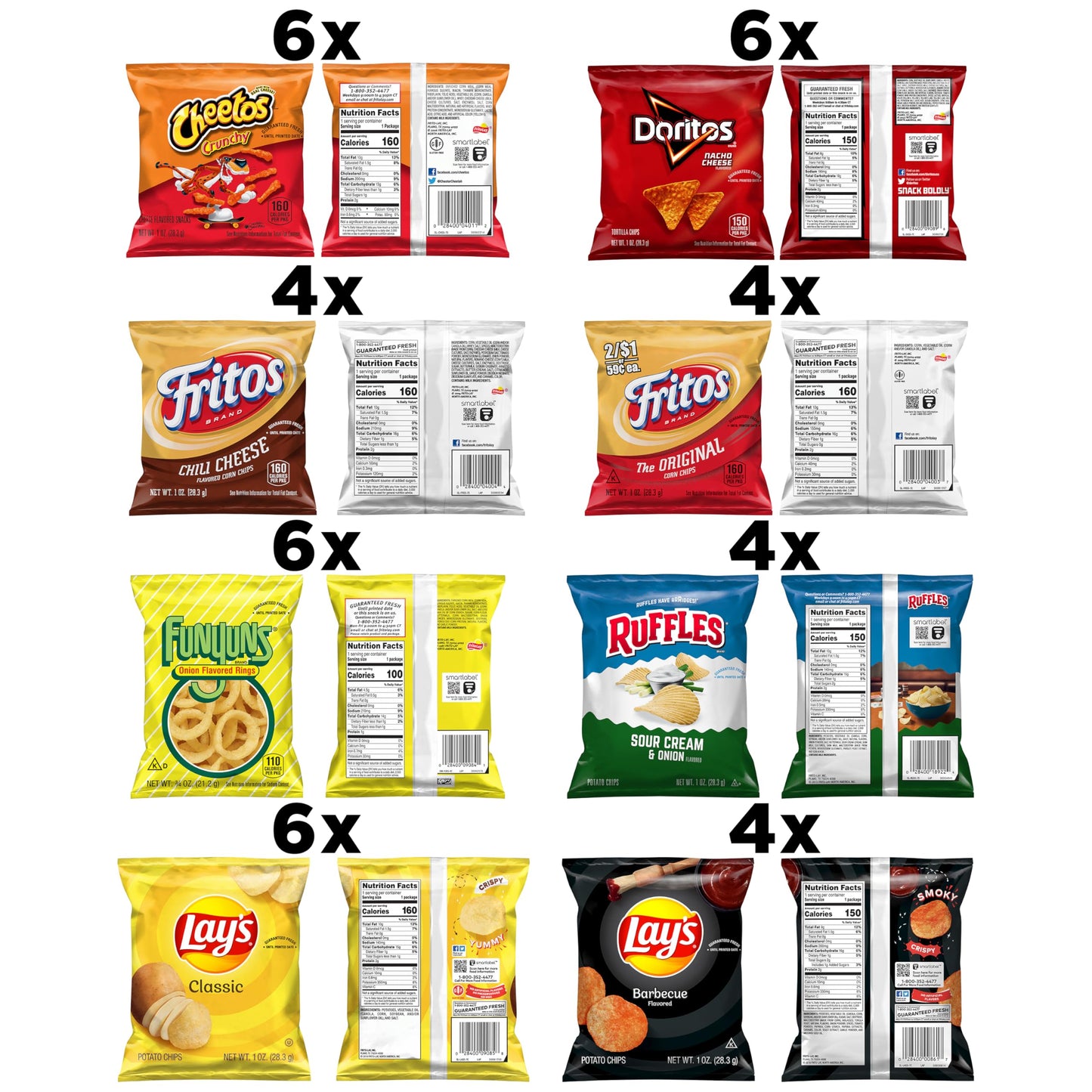 Frito Lay Fun Times Mix Variety Pack, (Pack of 40)