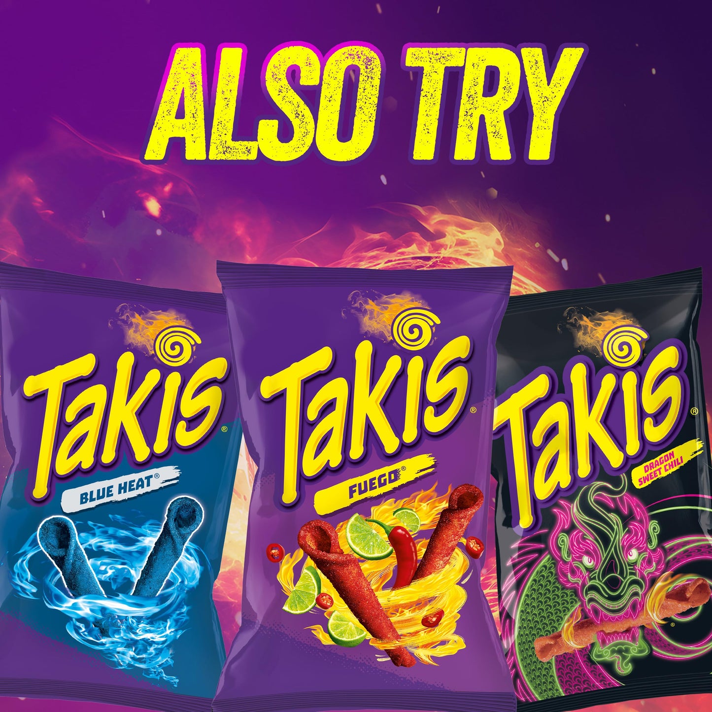 Takis Fuego Mini 25 pc / 1.23 oz Bite Size Multipack, Hot Chili Pepper & Lime Flavored Extreme Spicy Rolled Tortilla Chips