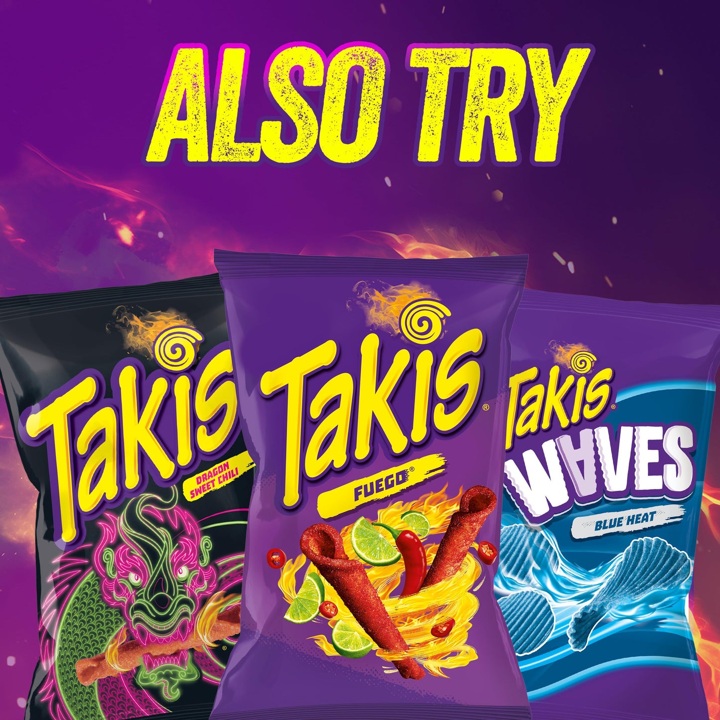 Takis Fuego Mini 25 pc / 1.23 oz Bite Size Multipack, Hot Chili Pepper & Lime Flavored Extreme Spicy Rolled Tortilla Chips