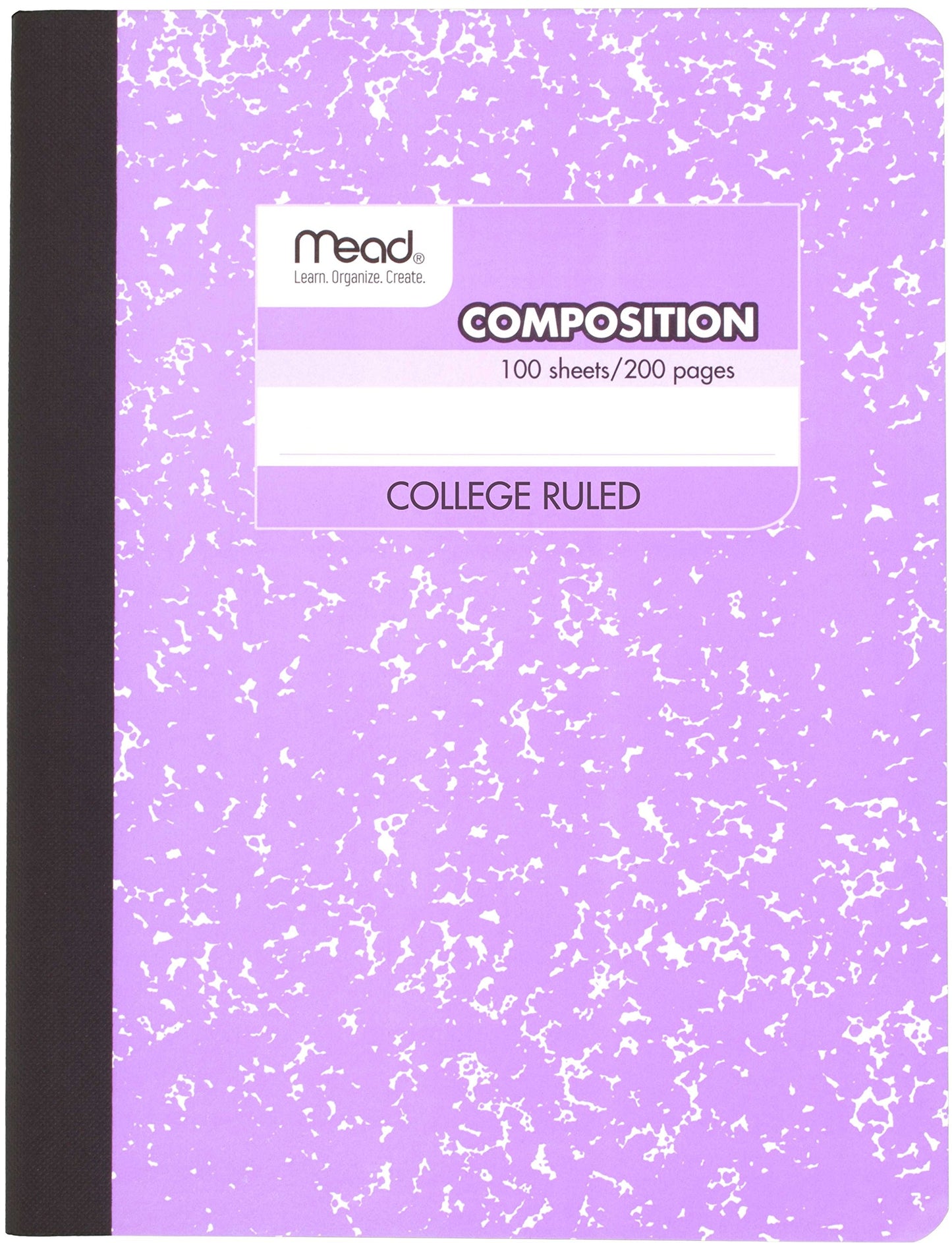 Mead Composition Book, 6 Pack of Cute Notebooks, College Ruled paper, Hard Cover 100 sheets (200 Pages) , Pastel Color Notebook,