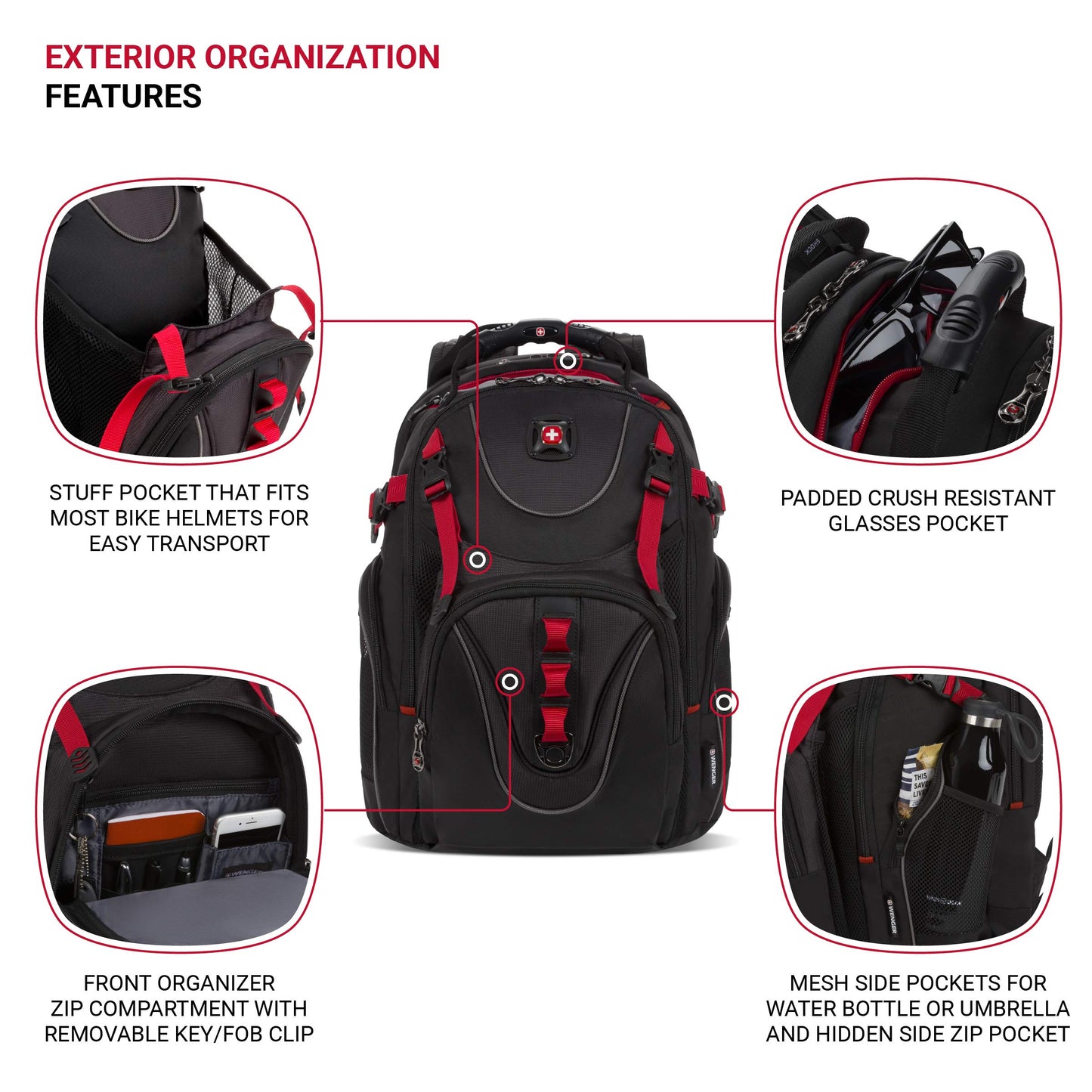 SwissGear Wenger Ibex Laptop Backpack, black, one size (27316060)